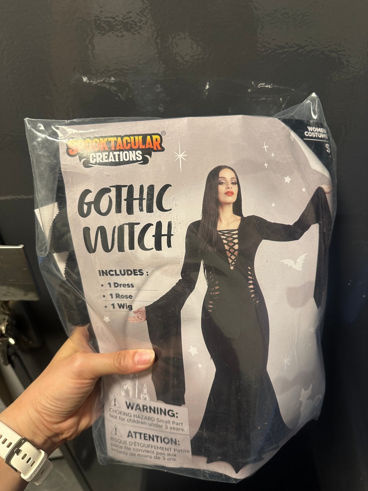 Gothic Heksenkostuum - Morticia Addams family, hallowen, Ophalen, Nieuw, Halloween, Kleding