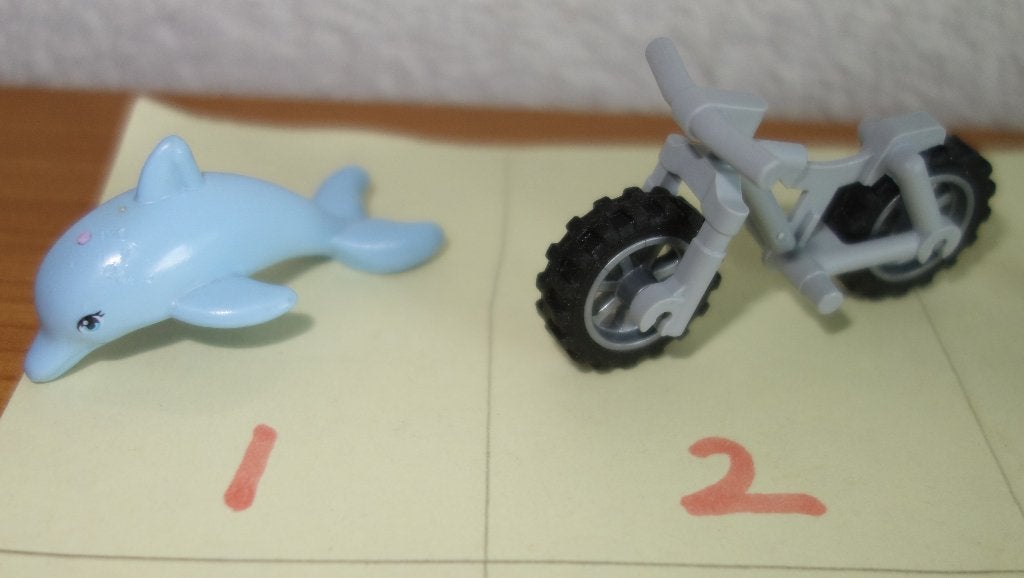 Lego accessoires: o.a dolfijn, motor, vogel, vanaf € 0,10, Gebruikt, Overige thema's, Lego, Accessoire