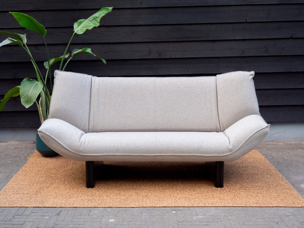 Leolux Tango | 2-zits design bank | Grijs Beige Wol, Huis en Inrichting, Leolux, Info@leolux.nl, Tweepersoons, 75 tot 100 cm