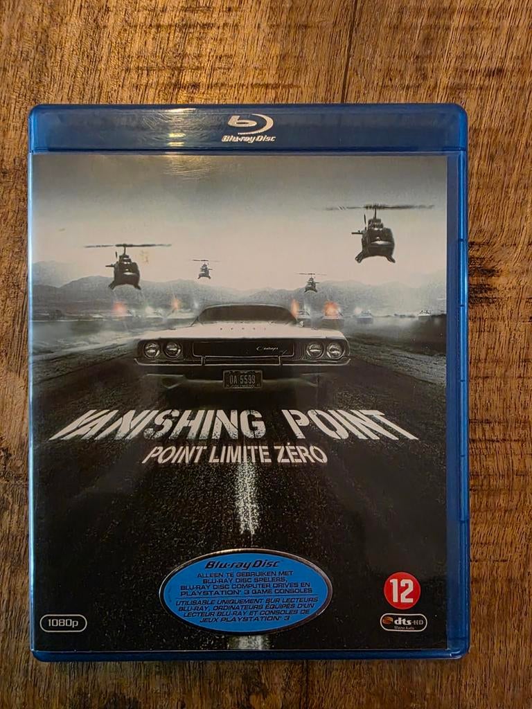 Vanishing Point Blu-ray - Klassieke Actiethriller, Cd's en Dvd's, Ophalen of Verzenden, Zo goed als nieuw, Actie