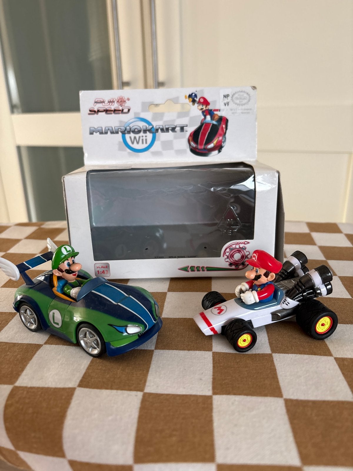 Mario Kart Wii Luigi & Mario Raceauto Speelgoed, Ophalen of Verzenden, Zo goed als nieuw