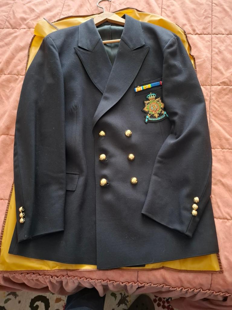 Vintage Mariniers Jas - Marine Uniform Jas, Kleding | Heren, Onbekend, Blauw, Overige maten, Ophalen of Verzenden