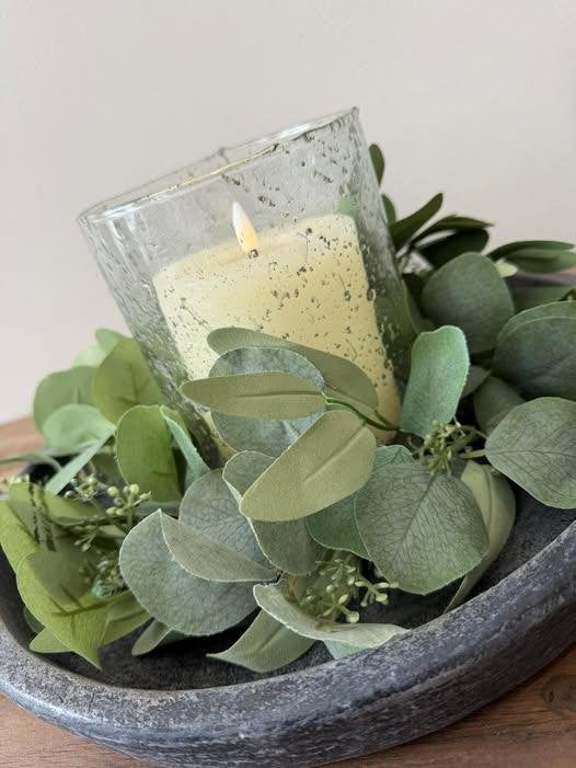 Mooie kunst krans - eucalyptus, Huis en Inrichting, Woonaccessoires | Kransen, 30 cm, -, Krans, -