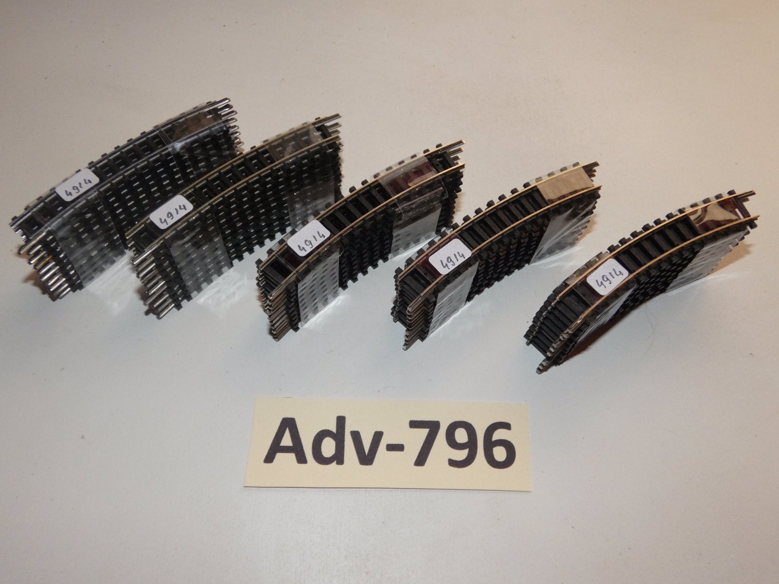 Adv-796 N Spoor Gebogen Rails 14914 Minitrix, Gebruikt, Gelijkstroom, Trix, Rails