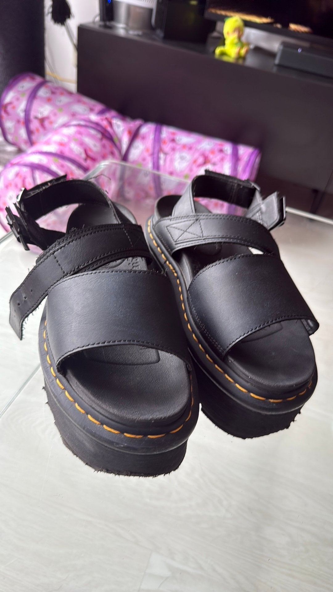 Dr martens voss quad mt 40, Zwart, Gedragen, Sandalen of Muiltjes, Ophalen of Verzenden