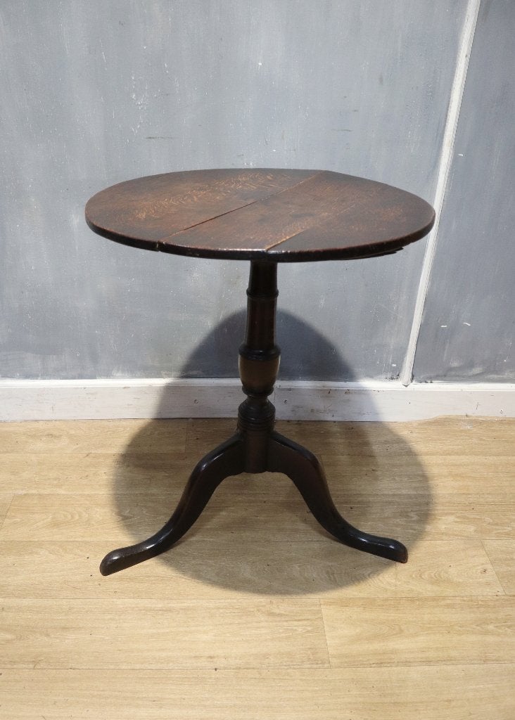 Antieke Engelse tilttoptafel, 18e eeuw, Ophalen of Verzenden