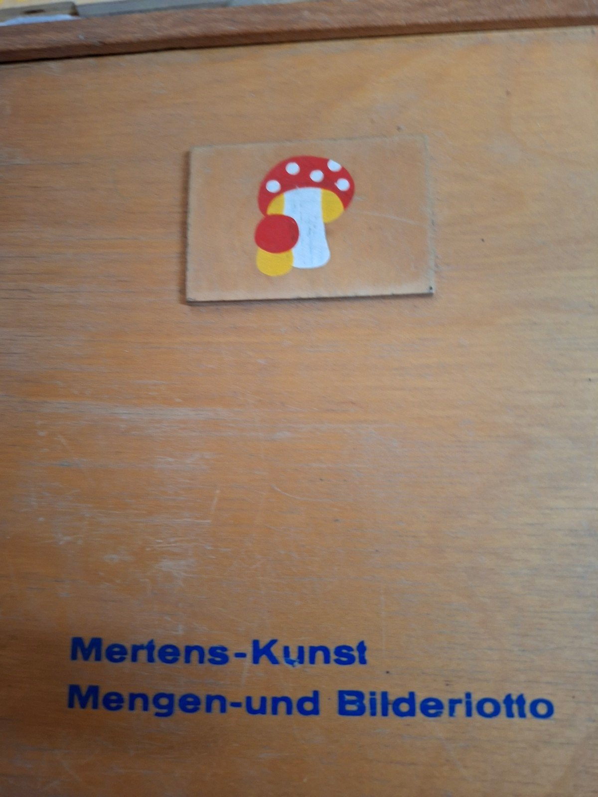 Mertens-Kunst Mengel- en Bilderlotto - Vintage Houten Spel, Ophalen