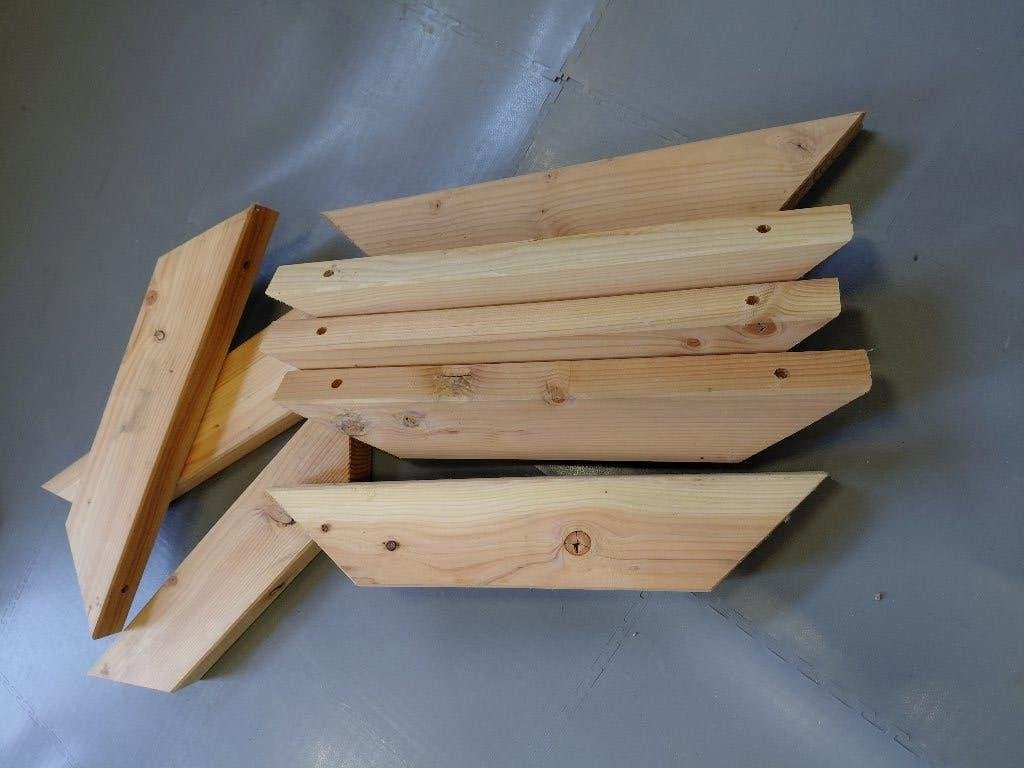 Houten douglas schoren  voor tuinhuis of pergola, Ophalen, Nieuw, 50 mm of meer, Balk
