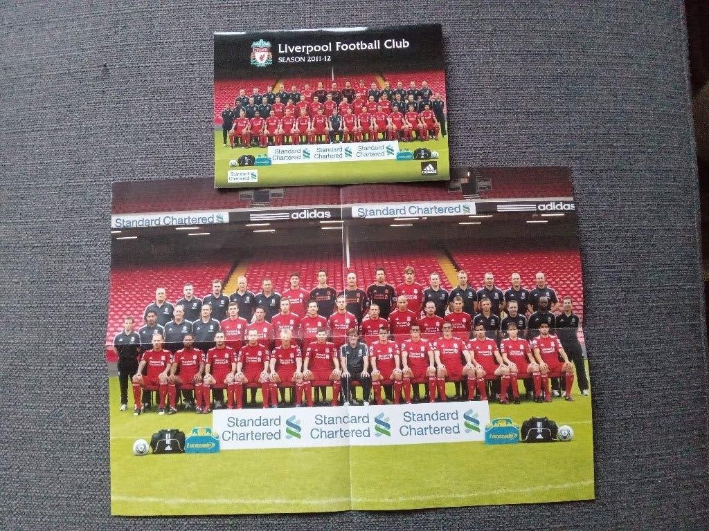Liverpool FC 2011-2012 selectie en handtekeningen kaart, Verzamelen, Ophalen of Verzenden, Nieuw, Buitenlandse clubs, Spelerskaart