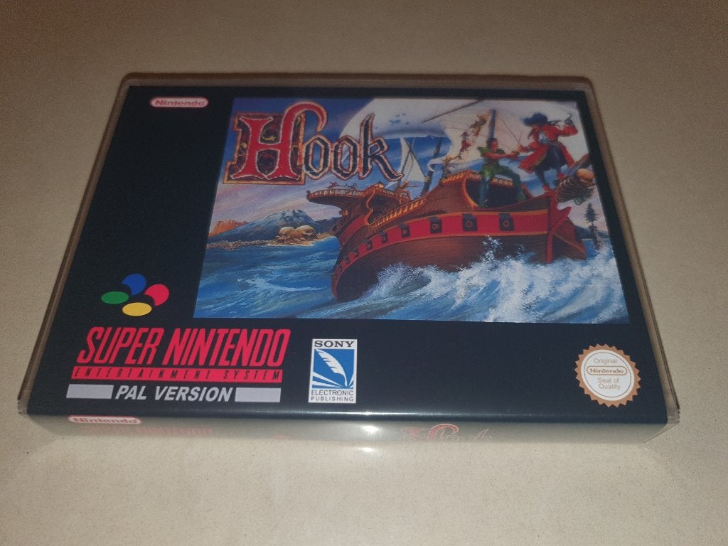 Hook SNES Game Case, Spelcomputers en Games, Games | Nintendo Super NES, Zo goed als nieuw, Avontuur en Actie, 1 speler, Vanaf 3 jaar