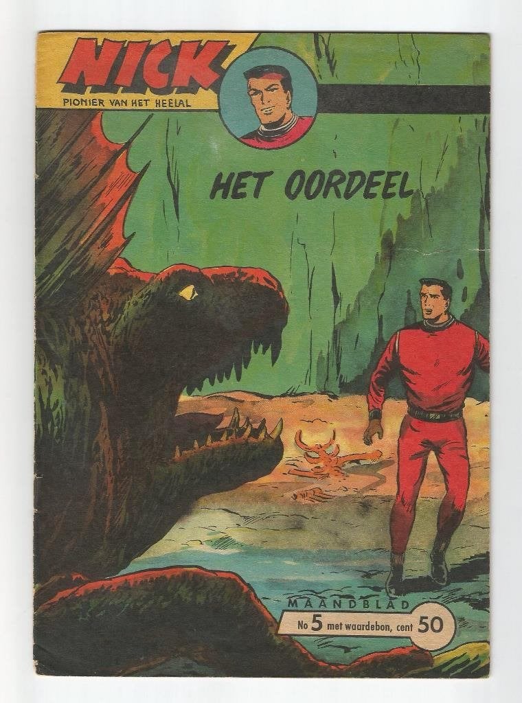 Nick Pionier van het heelal Nr 5 Het ordeel /Jaar 1959 !, Boeken, Europa, Ophalen of Verzenden, Gelezen, Eén comic