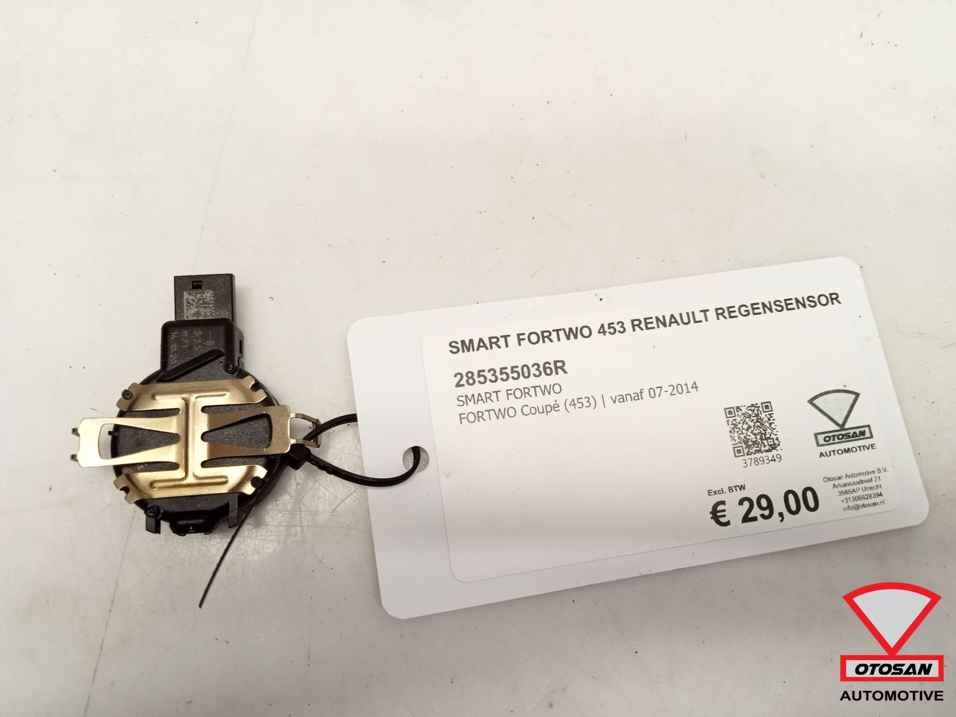 Smart Fortwo 453 Renault Regensensor 285355036R, Auto-onderdelen, Gebruikt, Mercedes-Benz AG, Ophalen of Verzenden, Mercedesstrasse 120
70372  Stuttgart, DE
