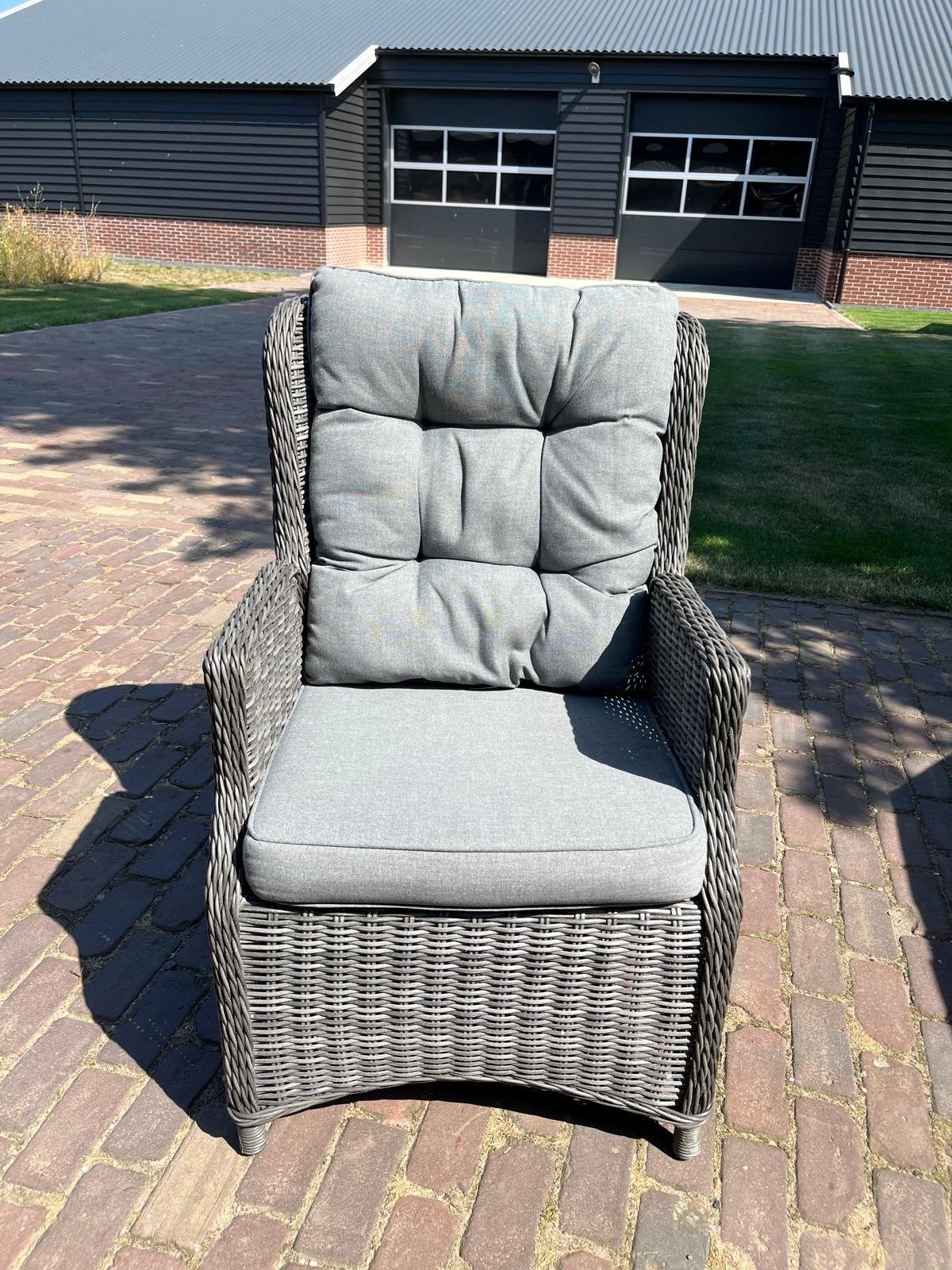 Bois Le Duc Wicker Tuinstoel verstelbaar  met Kussens, Tuin en Terras, Ophalen, Zo goed als nieuw, Wicker