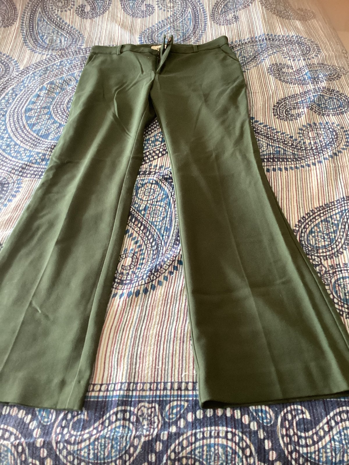 Mos Mosh groene flared broek maat M, Kleding | Dames, Broeken en Pantalons, Maat 38/40 (M), Ophalen of Verzenden, Zo goed als nieuw