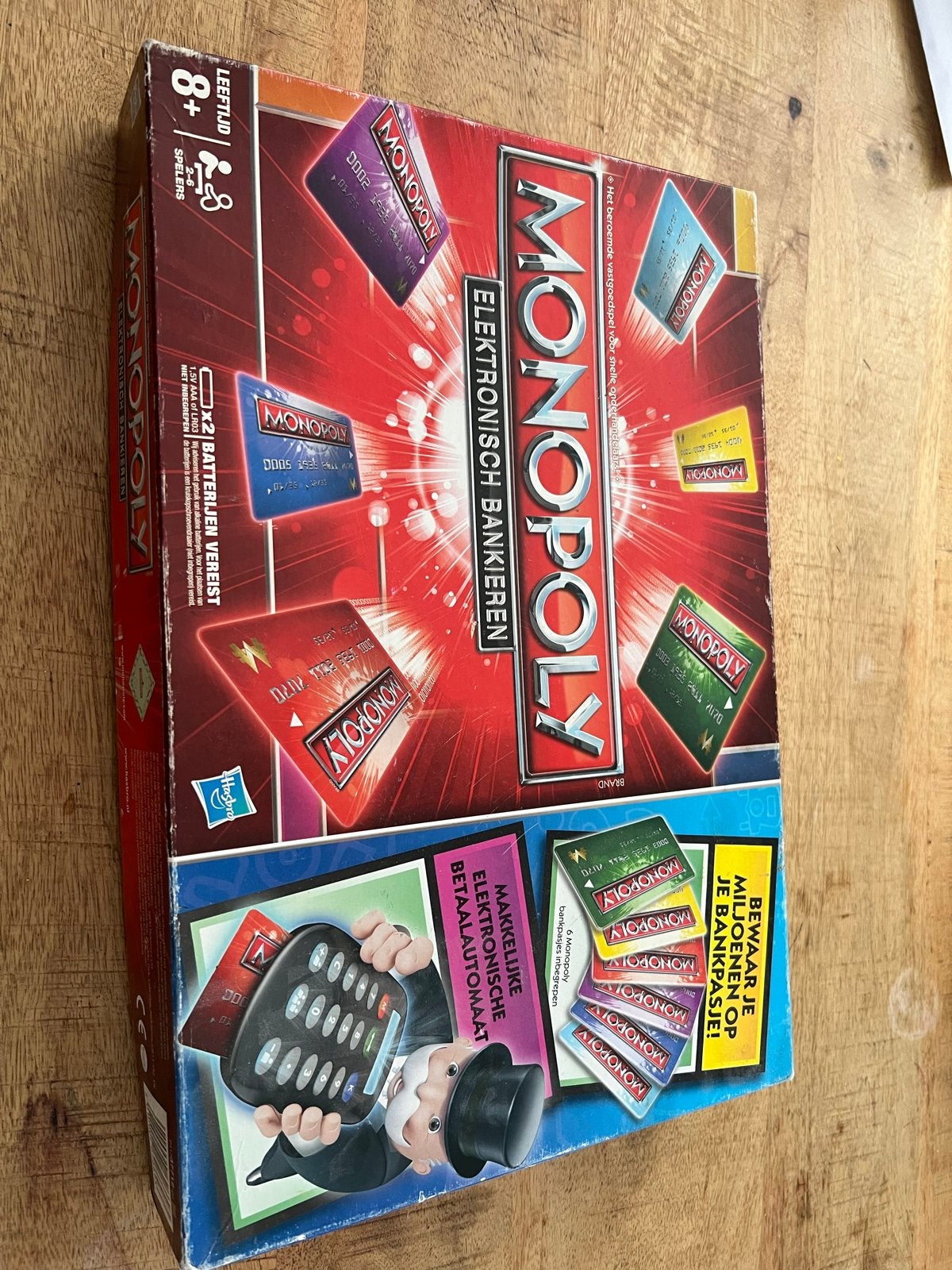 Monopoly Elektronisch Bankieren - Compleet Gezelschapsspel, Hobby en Vrije tijd, Vijf spelers of meer, Ophalen of Verzenden, Gebruikt