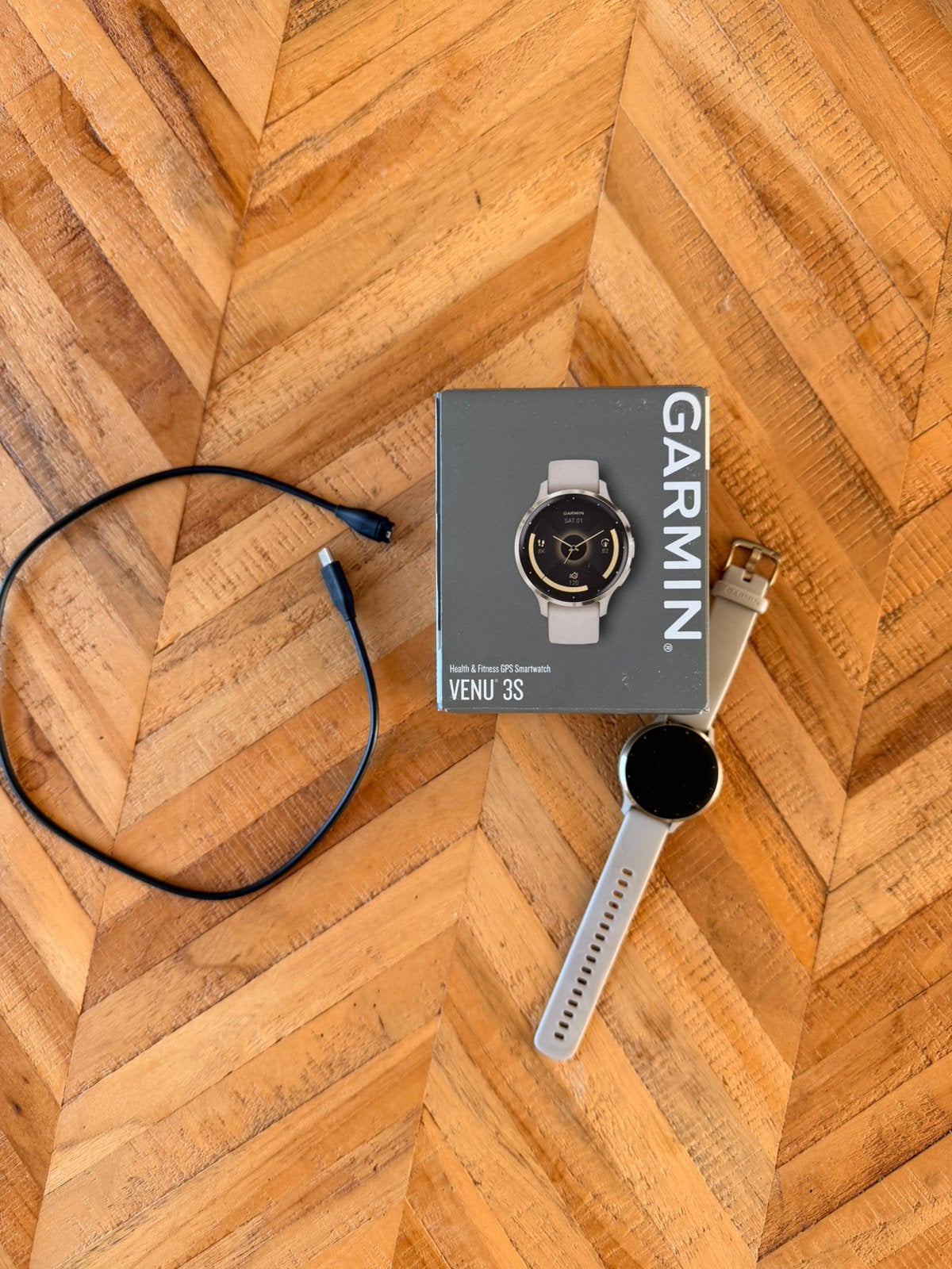 Garmin Venu 3s, Ophalen of Verzenden, Zo goed als nieuw, Zwart, Android