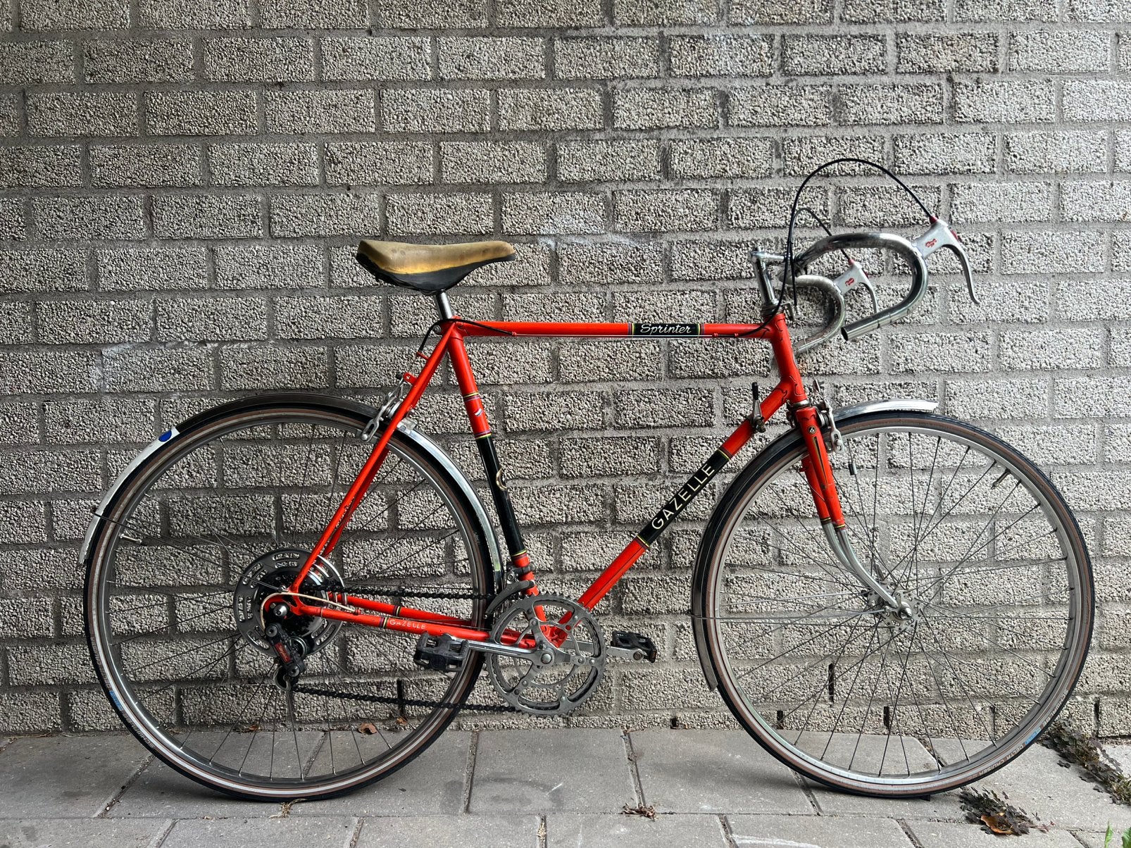 Vintage gazelle sprinter randonneur, 55 tot 59 cm, Ophalen, Velgrem, Jaren '60 of nieuwer