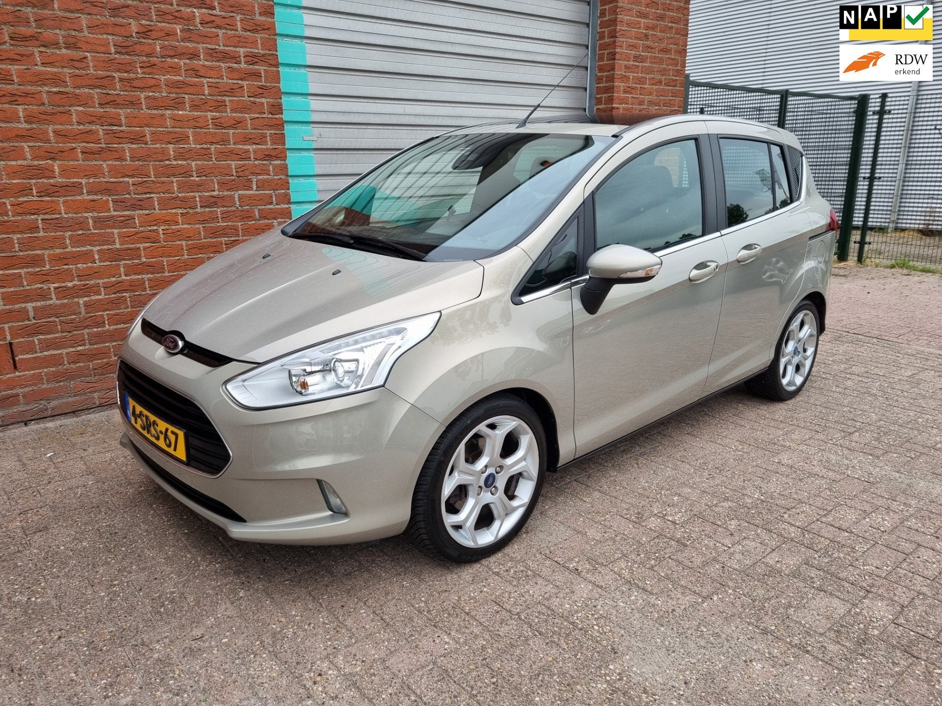 Ford B-Max 1.0 EcoBoost Titanium Bj:2013 NAP!, Auto's, Euro 5, Gebruikt, 750 kg, Origineel Nederlands