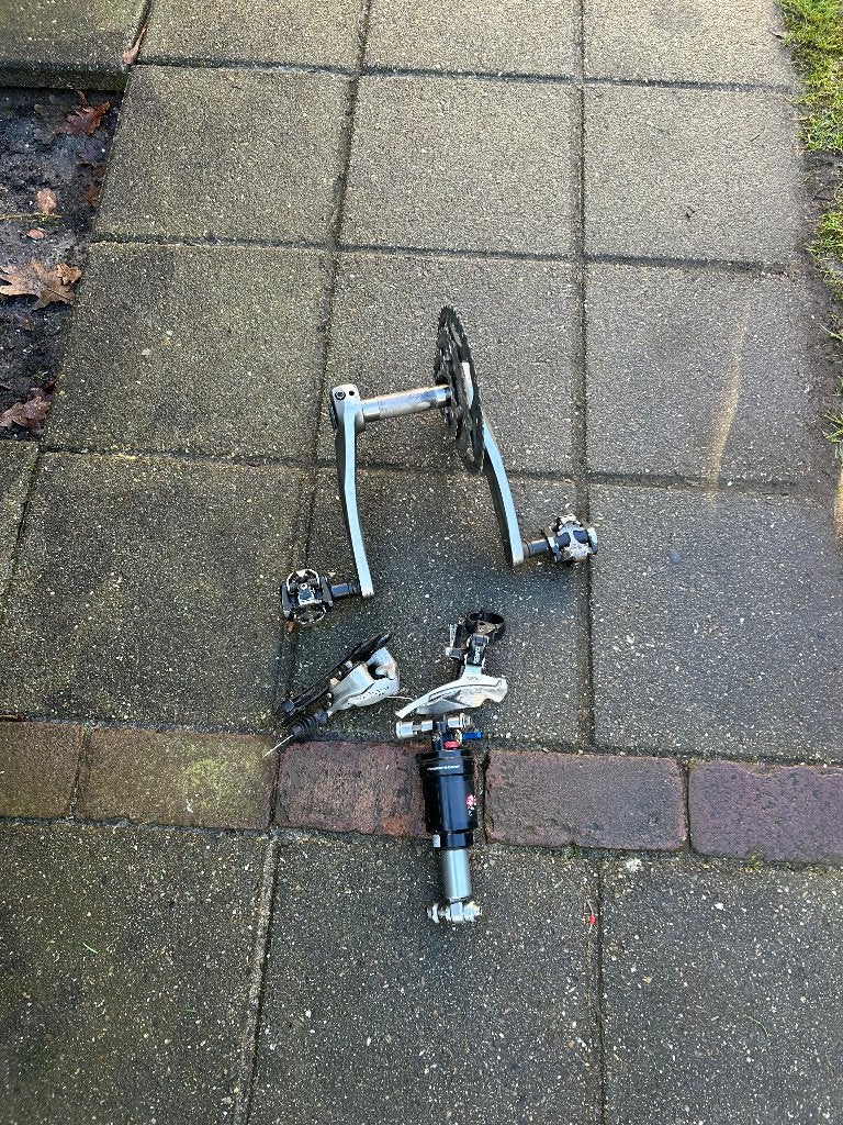 Shimano deore LX crank met set deore derailleur, Fietsen en Brommers, Fietsaccessoires | Fietsgereedschap, Ophalen of Verzenden