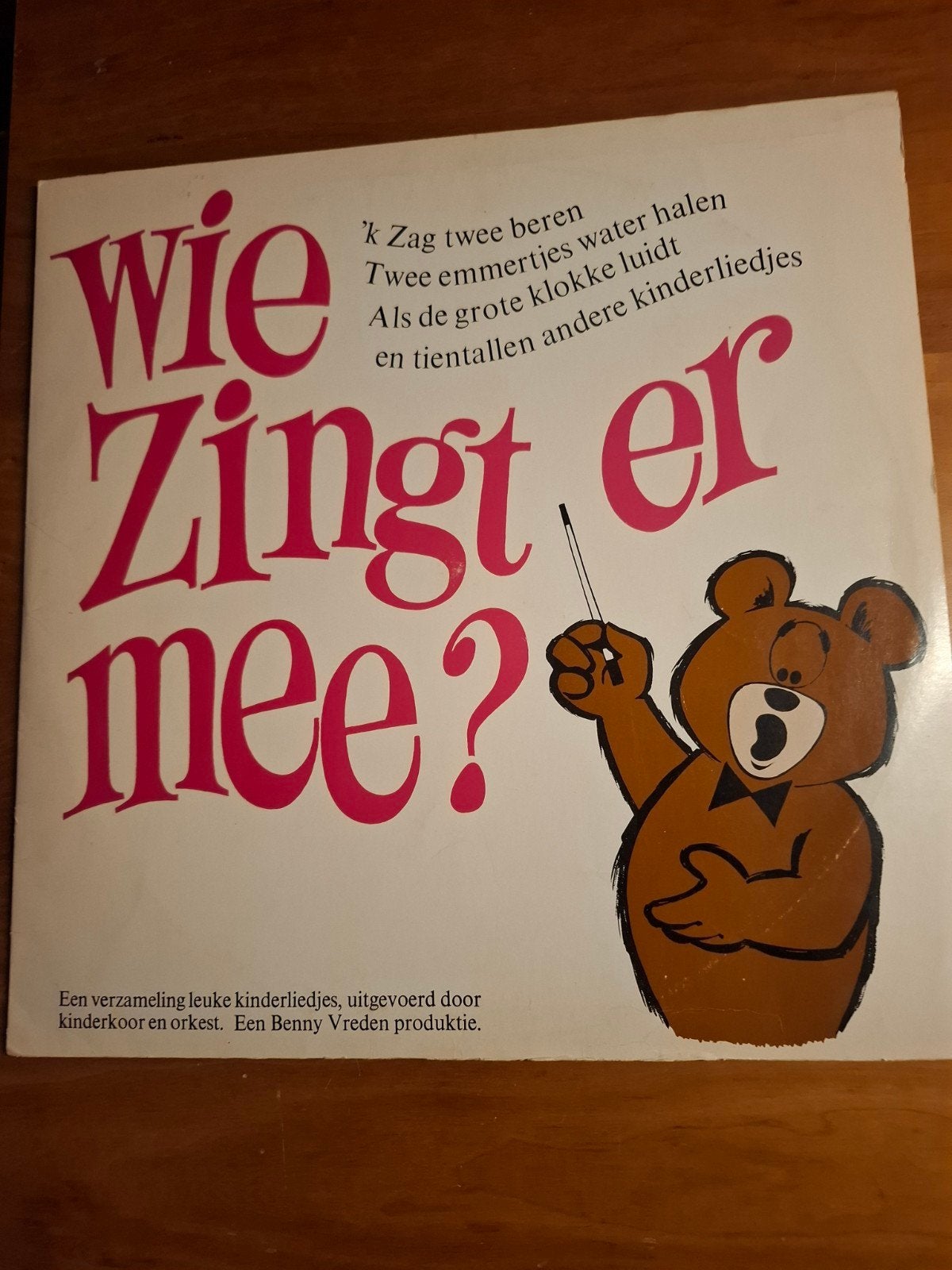 Wie Zingt Er Mee? - Kinderliedjes LP Benny Vreden, Ophalen, Gebruikt, Tot 2 jaar, Muziek