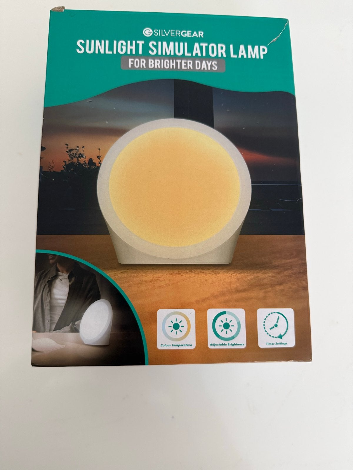 Silvergear Daglichtlamp - Lichttherapie voor Energie, Kunststof, Ophalen of Verzenden, Zo goed als nieuw, Modern