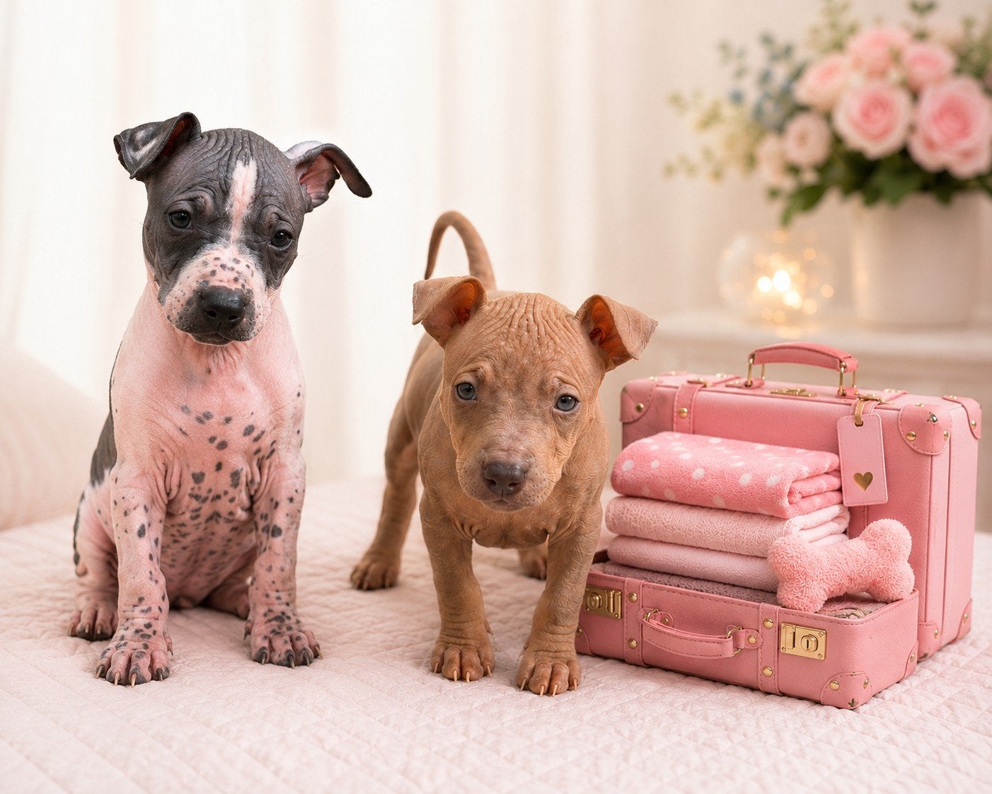 American hairless terriër/ naakthond, 8 tot 15 weken, Teef, Meerdere, Nederland