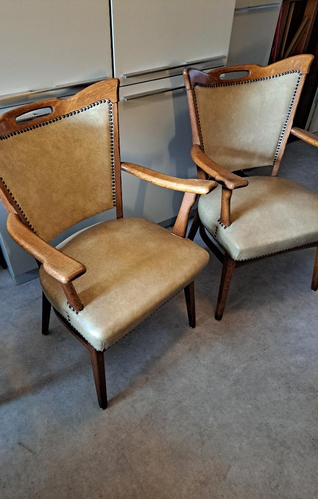 eiken armleuning stoelen, Ophalen