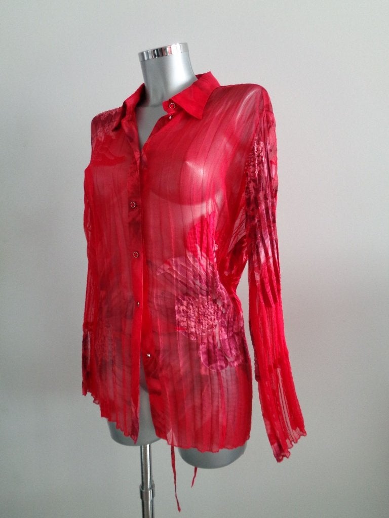Taifun rode blouse, maat 46, Kleding | Dames, Verzenden, Zo goed als nieuw, Maat 42/44 (L), Rood