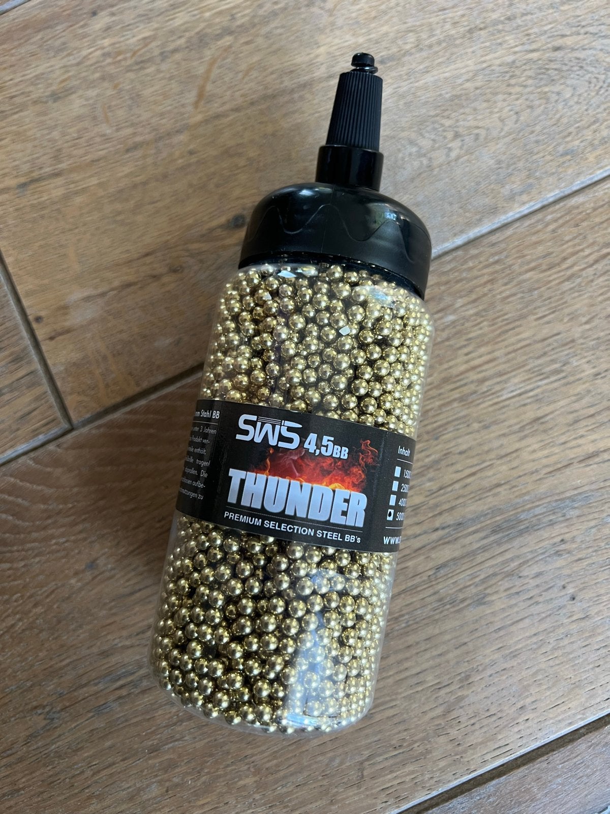 Thunder 4.5mm BB's Messing - 5000 stuks, Hobby en Vrije tijd, Overige Hobby en Vrije tijd, Ophalen of Verzenden, Nieuw