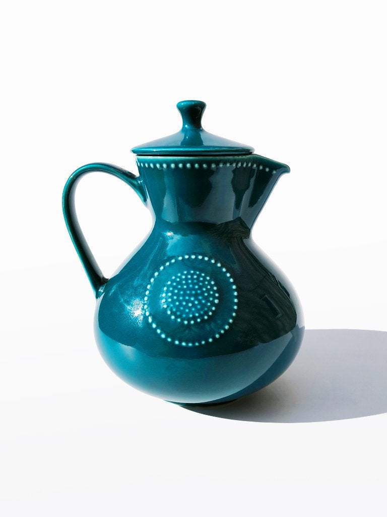 Theepot Melitta Friesland collectie petrol, Huis en Inrichting, Keuken | Servies, Verzenden, Overige typen, Zo goed als nieuw