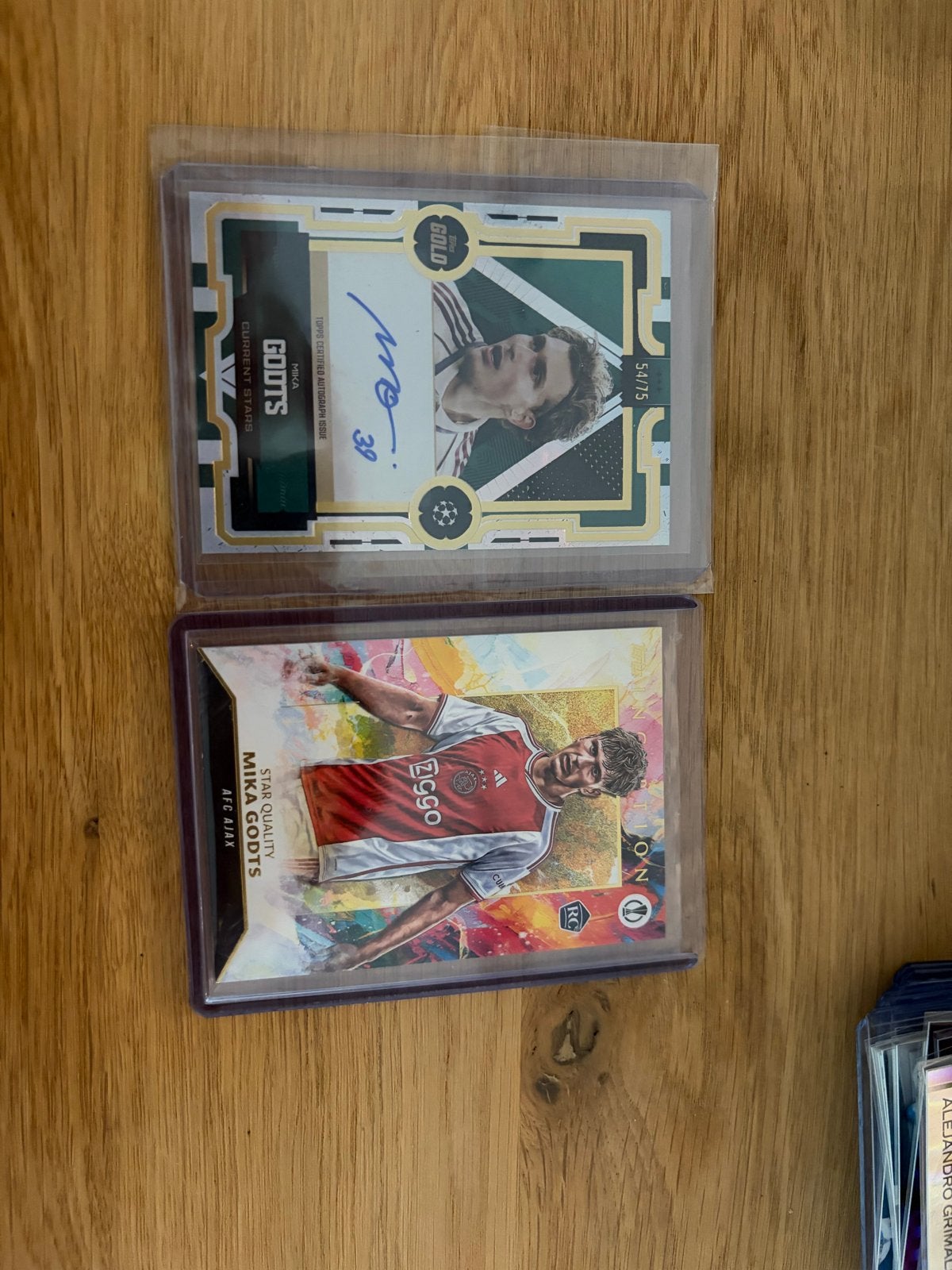 Mika Godts RC Topps Inception Autograph /25 Topps Gold, Verzenden, Zo goed als nieuw, Ajax, Spelerskaart