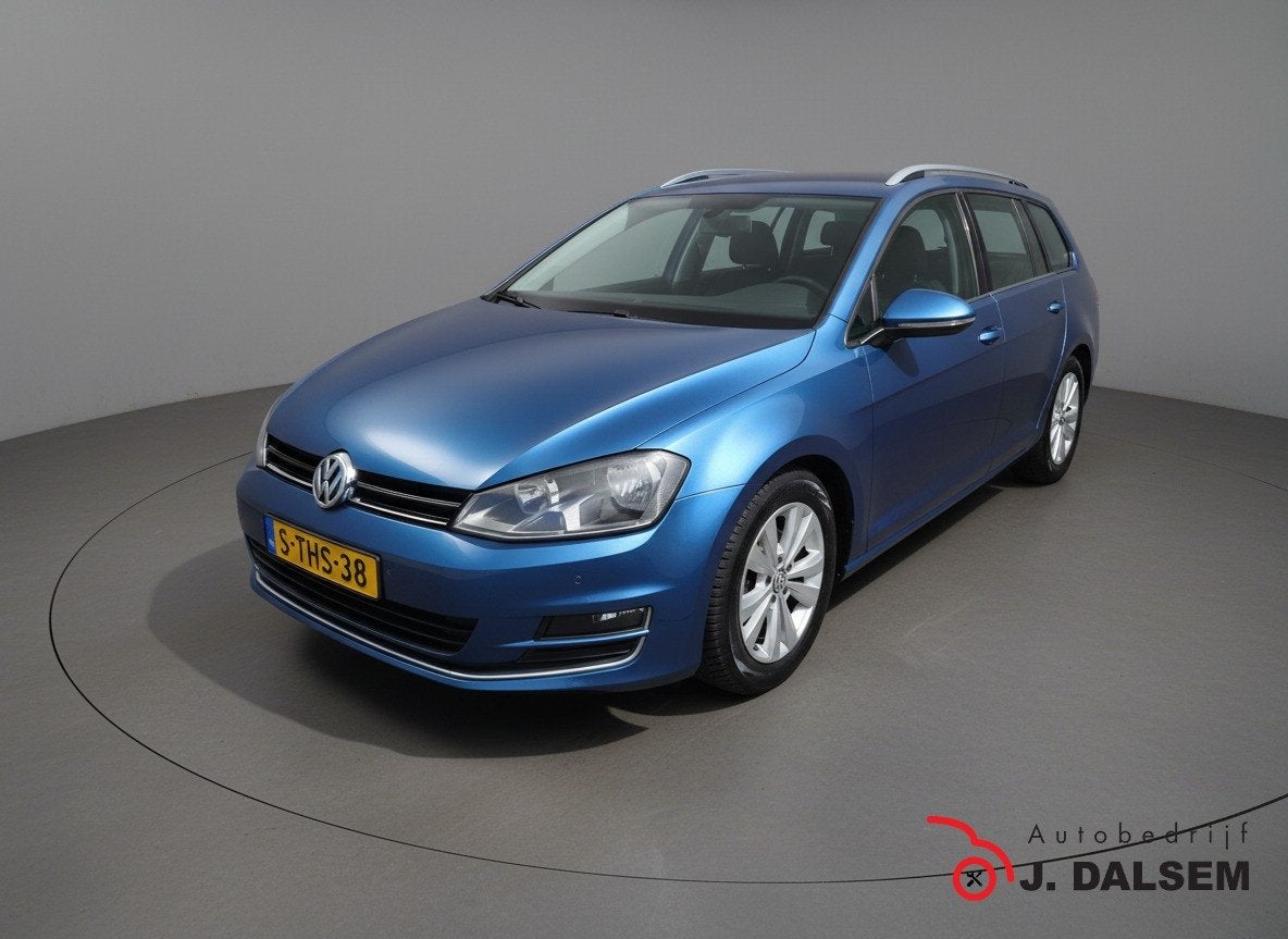 Volkswagen Golf Variant 1.2 TSI Highline (bj 2014), Auto's, Euro 5, Gebruikt, 4 cilinders, Blauw
