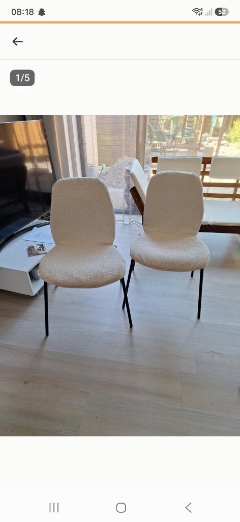 Twee gratis stoelen, Ophalen, Gebruikt, Twee, Zwart
