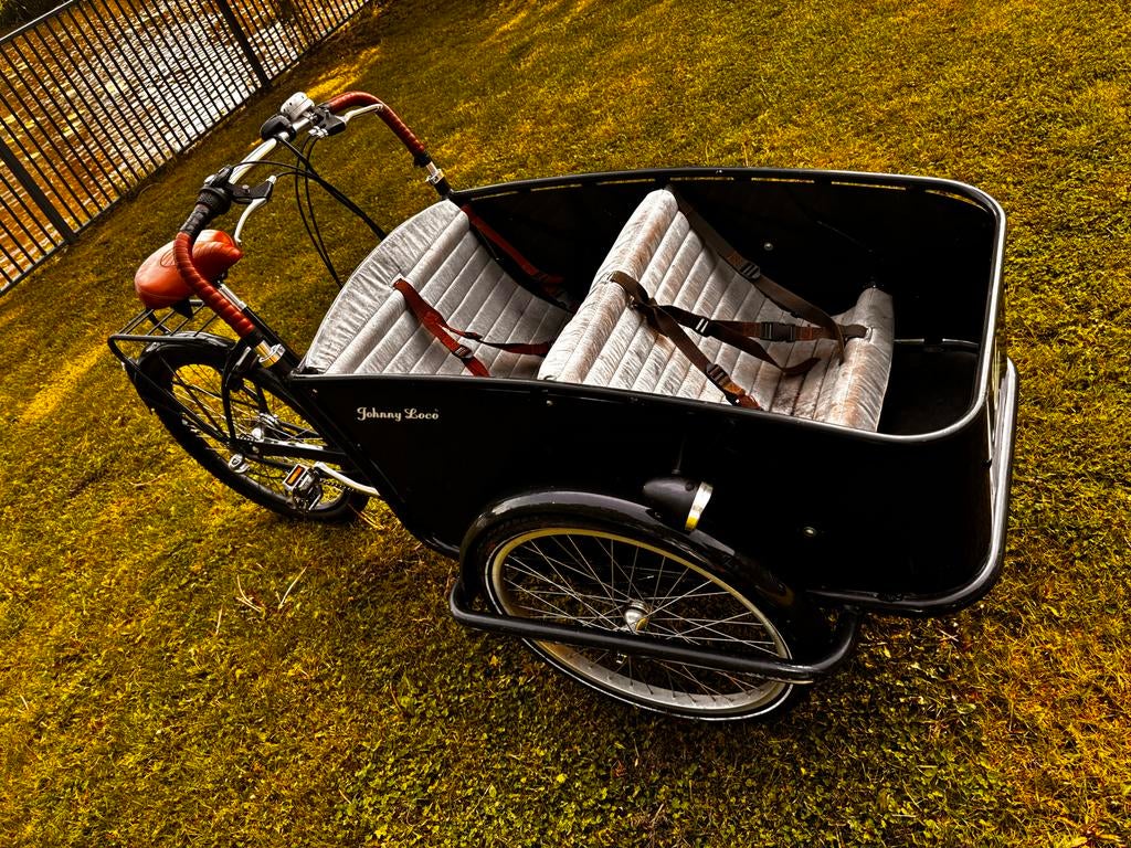 Johnny Loco elektrische bakfiets/278Wh accu, Ophalen, 4 kinderen of meer, Gebruikt, Elektrisch