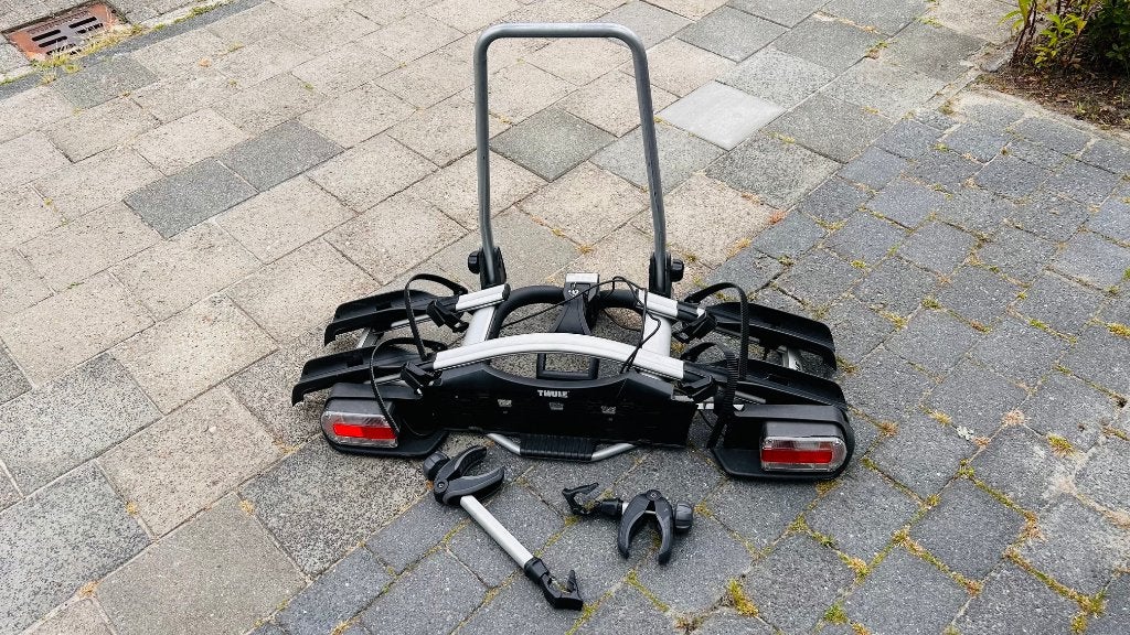fietsendrager Thule, Auto diversen, Fietsendragers, Ophalen, 2 fietsen, Gebruikt, Trekhaakdrager