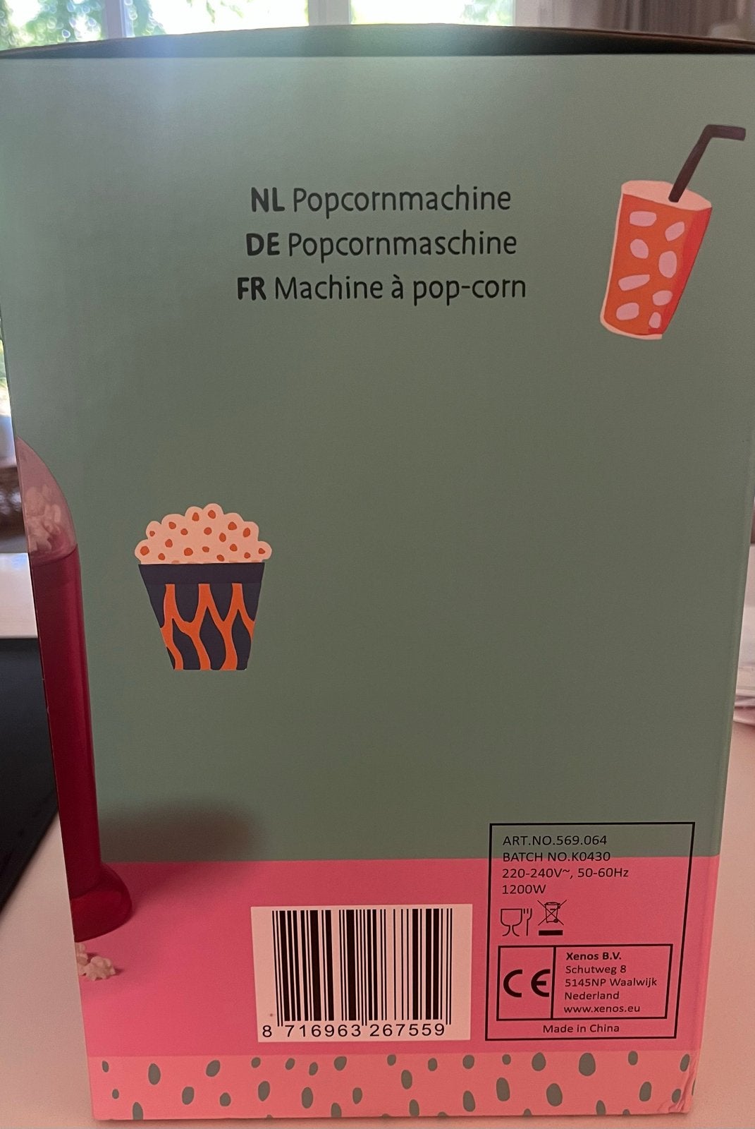 Xenos Popcornmachine - Fun Cooking, Ophalen, Nieuw