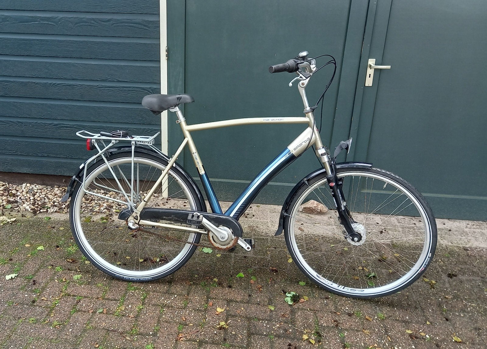 Herenfiets 61 cm frame, Gebruikt, Versnellingen, 57 tot 61 cm, Ophalen