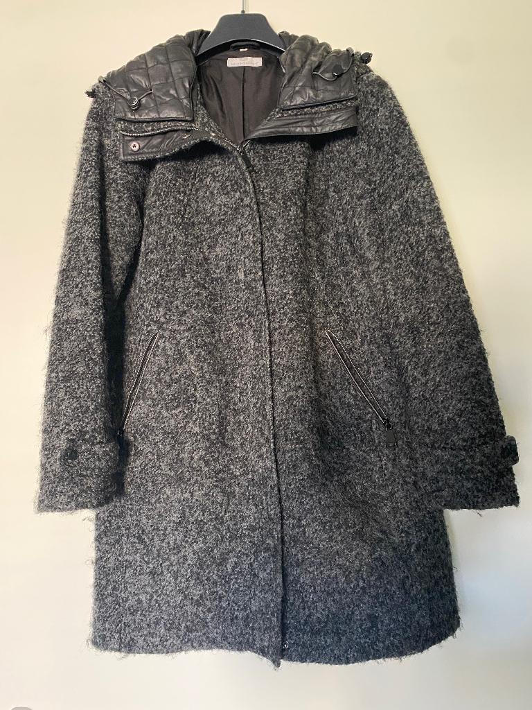 Winterjas dames, Ophalen, Zwart, Maat 42/44 (L), Gedragen