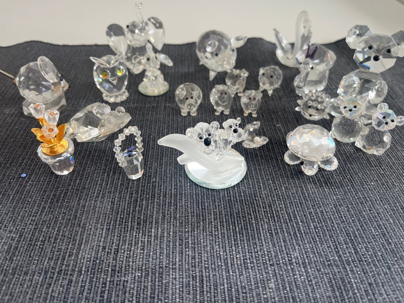 Verzameling van diverse swarowski beeldjes, Ophalen of Verzenden, Zo goed als nieuw, Overige soorten, Beeldje of Figuurtje