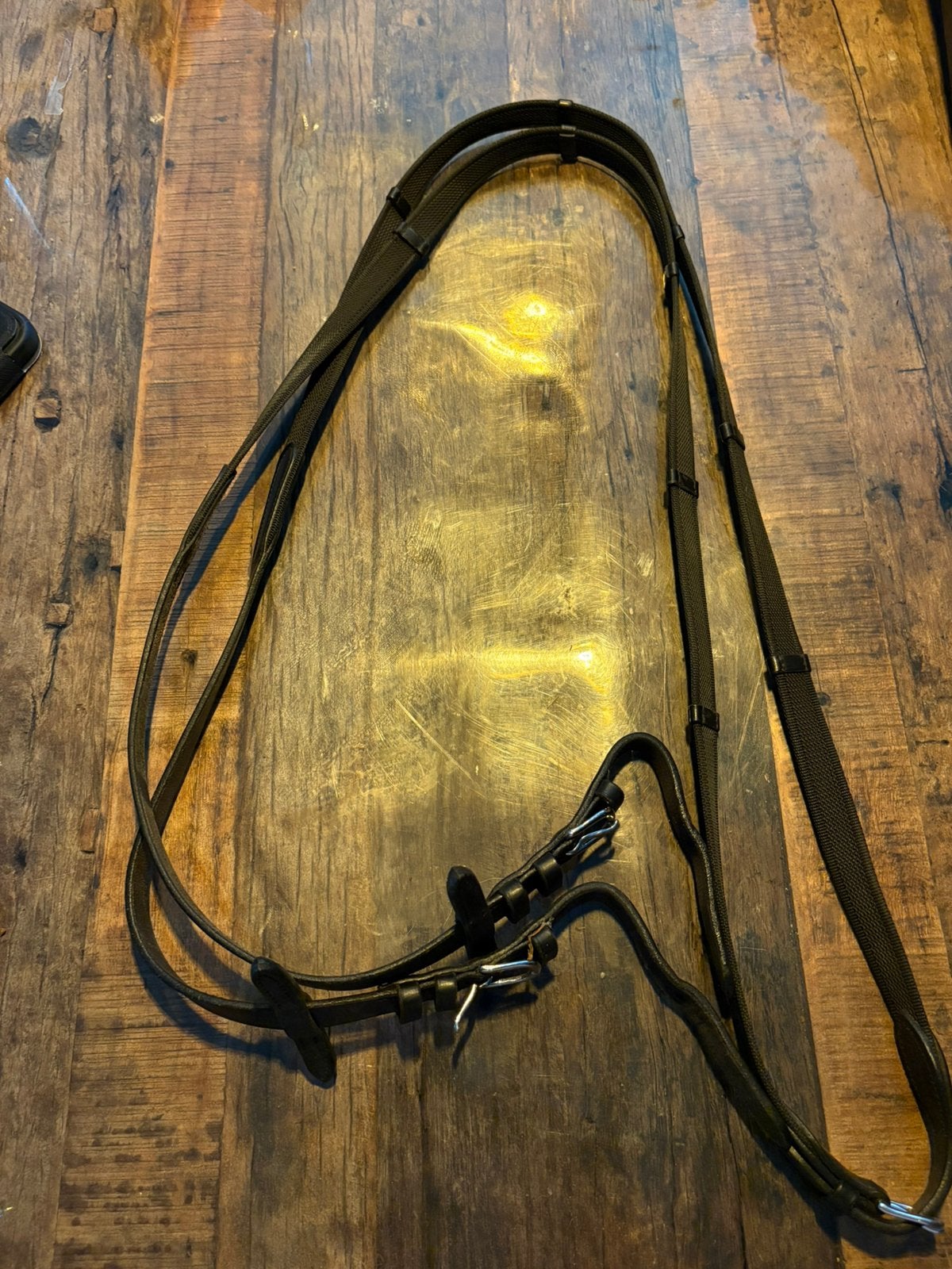 Lj leathers teugels, Dieren en Toebehoren, Ophalen of Verzenden, Zo goed als nieuw, Teugels, Full
