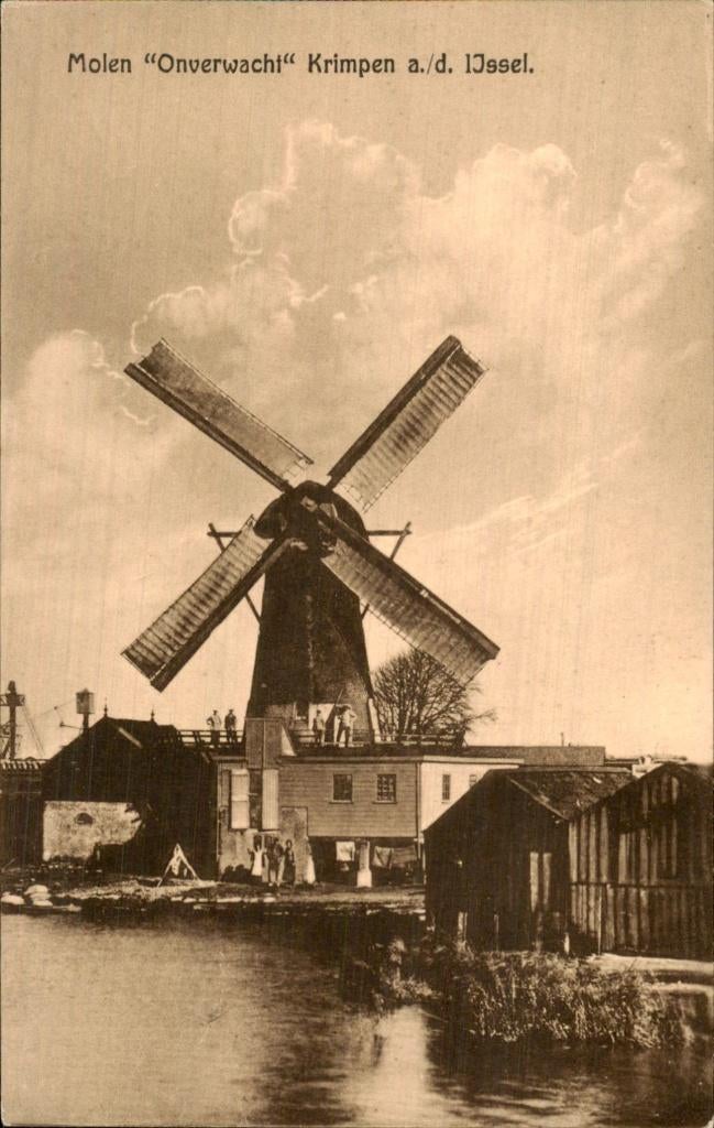 Krimpen a/d IJssel - Molen - Onverwacht, Verzamelen, Ansichtkaarten | Nederland, Ophalen of Verzenden, 1960 tot 1980, Gelopen