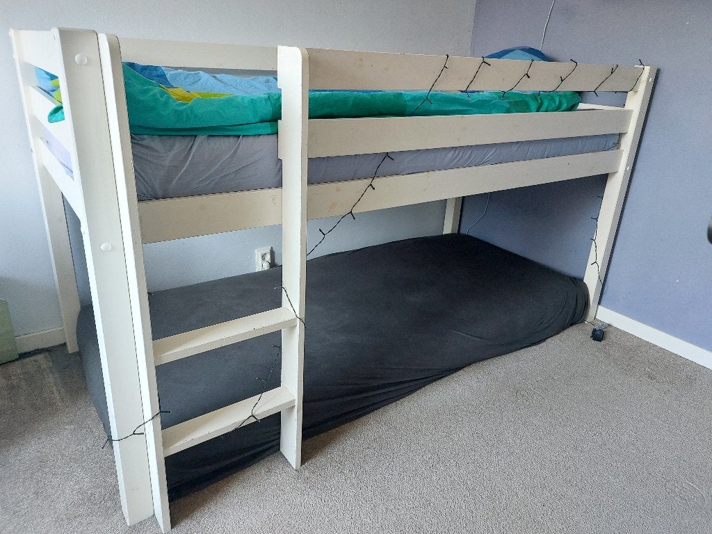 Halfhoogslaper 1-persoons, 85 tot 100 cm, Gebruikt, Hoogslaper of Stapelbed, Ophalen of Verzenden