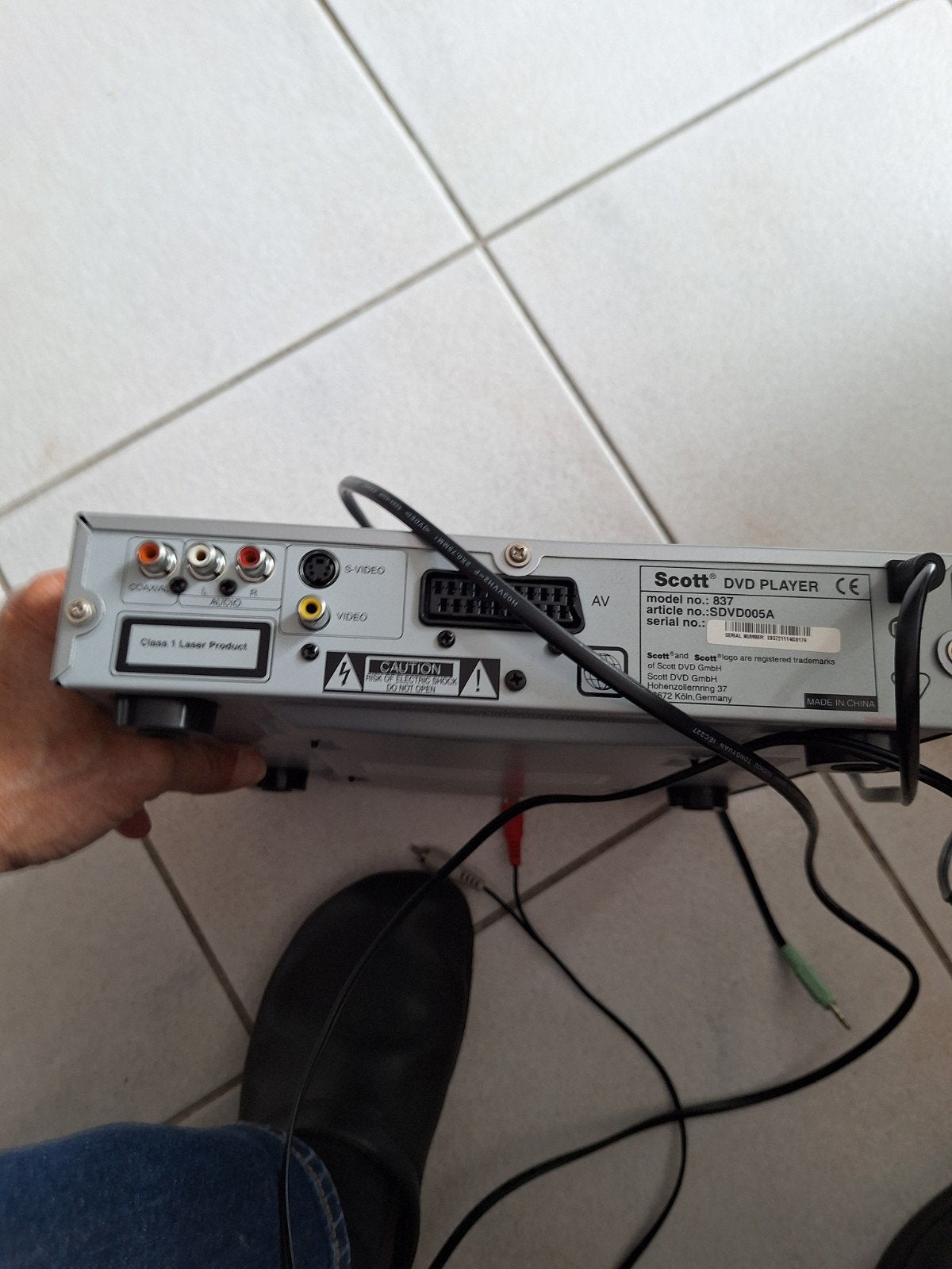 Scott 637 DVD/CD/MP3 Speler - Zilver, Ophalen of Verzenden, Gebruikt, Dvd-speler, Overige merken