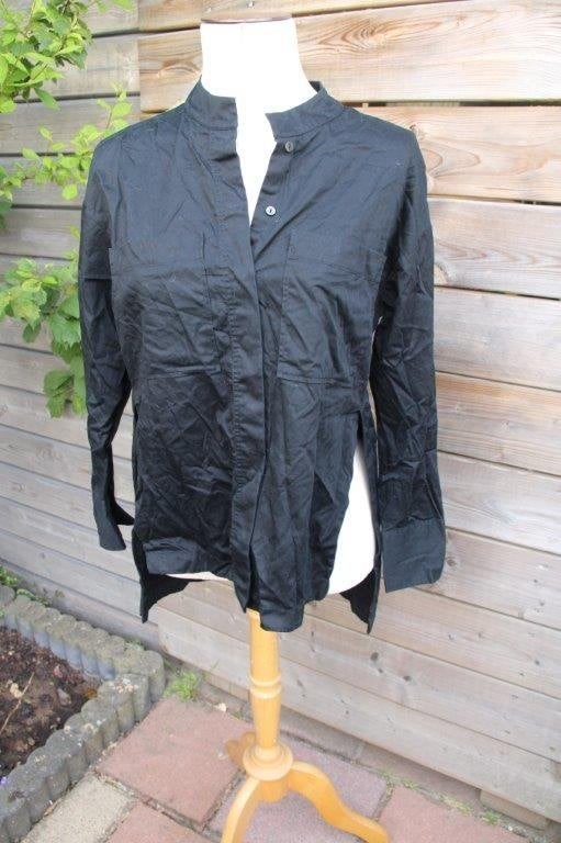 Blouse zwart 1863 by Eterna mt 36 Vaste prijs, Zwart, Ophalen of Verzenden, Zo goed als nieuw, Maat 36 (S)