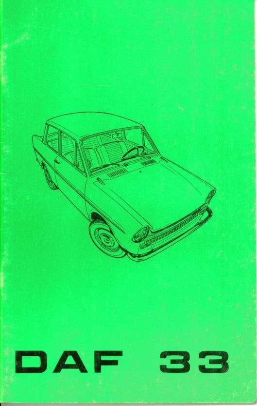 Daf 33 instuctieboekje , franstalig 6-1970, Ophalen of Verzenden