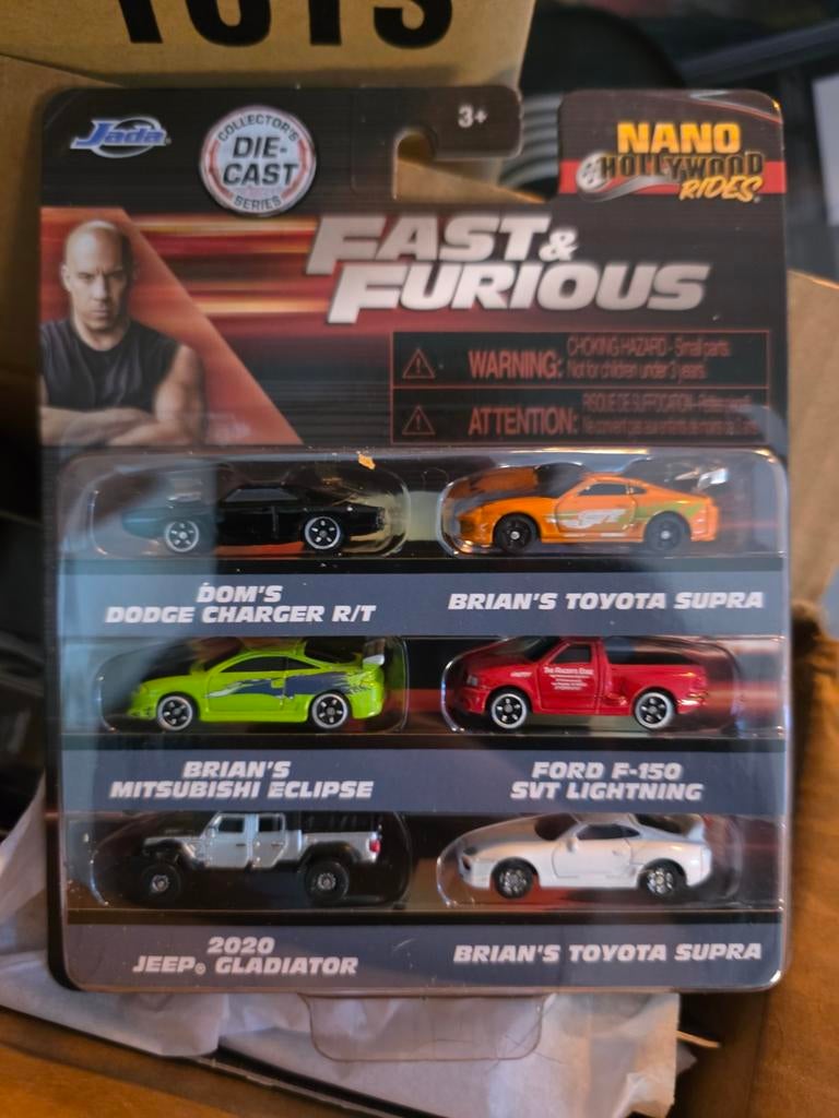 Fast & Furious Nano Hollywood Rides set, Ophalen of Verzenden, Jada, Onbekend, Onbekend