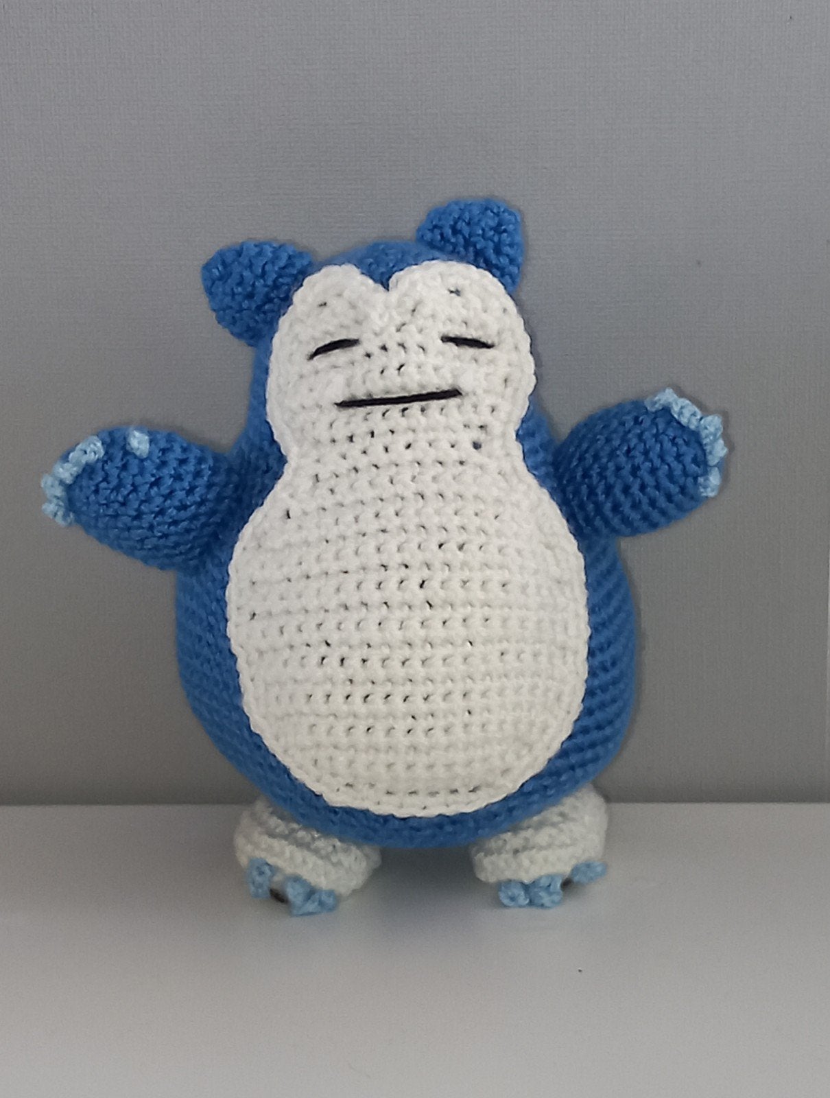 Gehaakte Snorlax Knuffel - Pokémon, Overige merken, Handgemaakt, Overige typen, Blauw