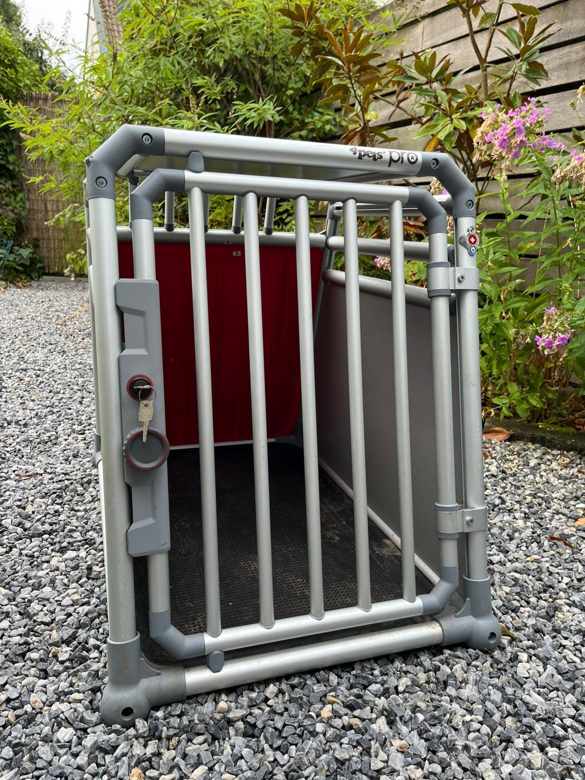 4Pets Pro 2 Medium Auto Hondenbench, Dieren en Toebehoren, Ophalen, 65 tot 100 cm, Hondenhok, Zo goed als nieuw