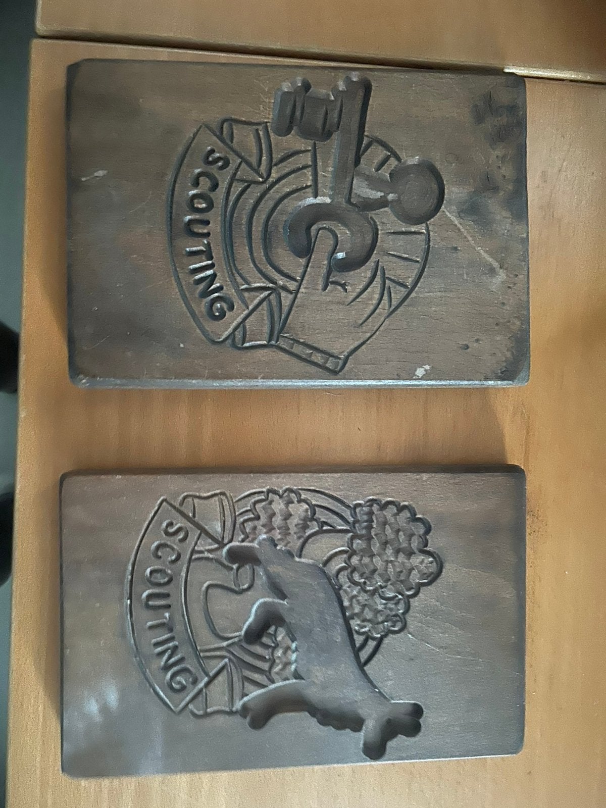 2 herinneringsplankjes Scouting, Ophalen of Verzenden, Zo goed als nieuw, Overige typen