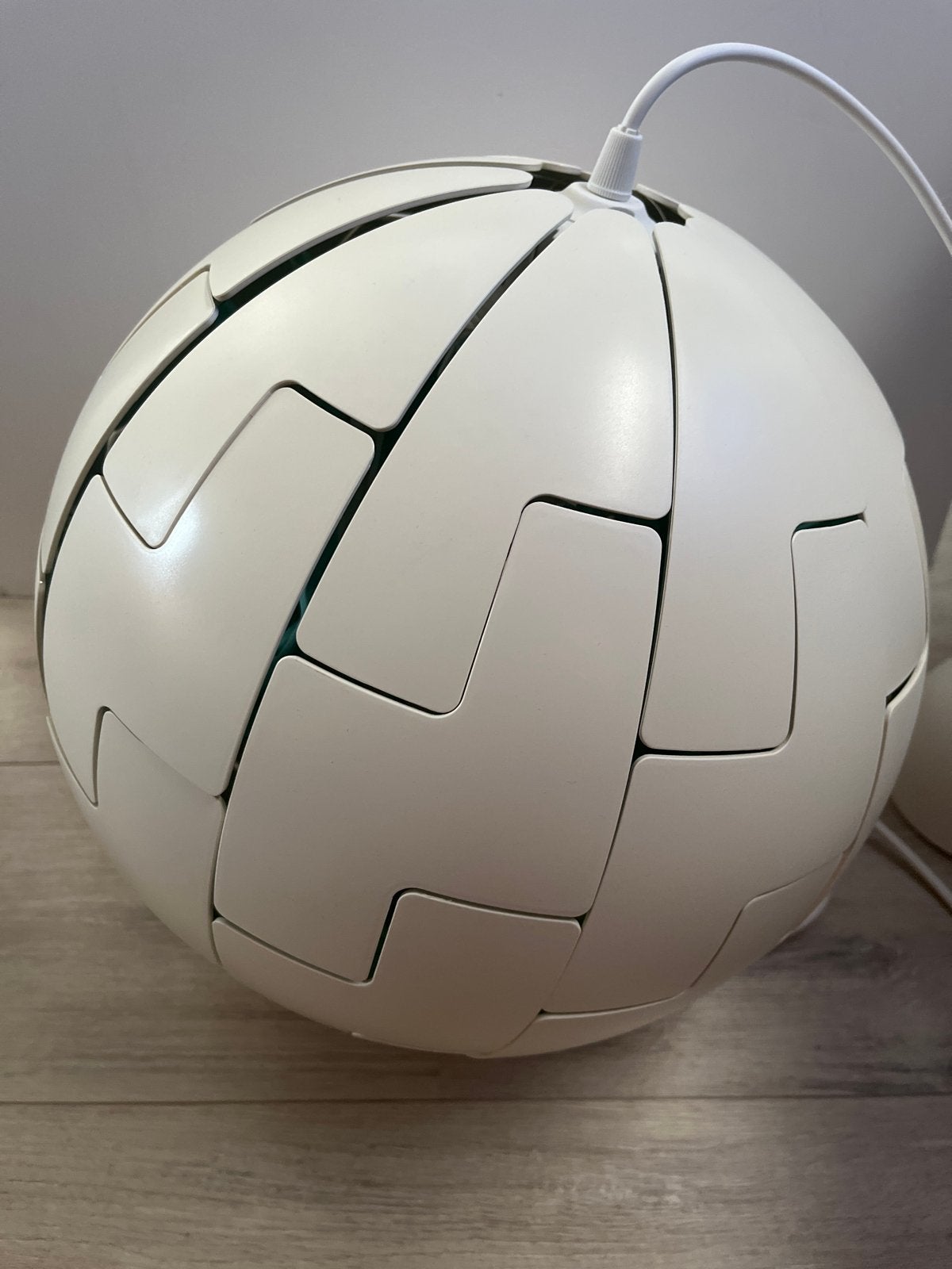 IKEA PS 2014 Hanglamp met turquoise accenten, Ophalen of Verzenden, Gebruikt, Kunststof, E27 (groot)